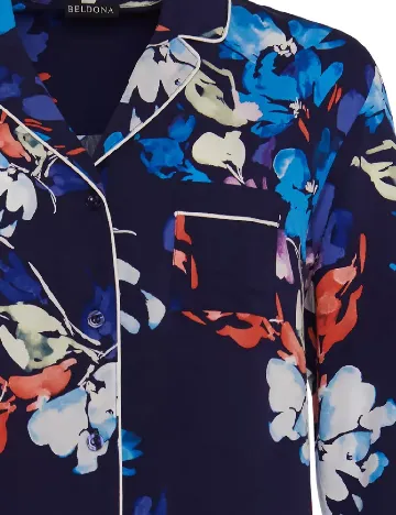 Bluza de pijama Beldona, albastru Albastru