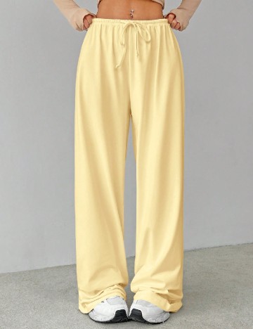 Pantaloni SHEIN, galben