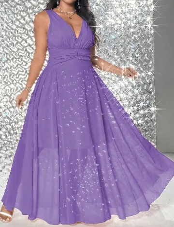 Rochie lunga SHEIN CURVE, mov Mov