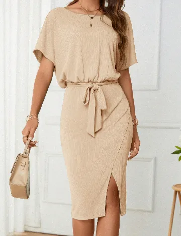 Rochie medie SHEIN, crem Crem