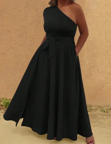 Rochie lunga SHEIN CURVE, negru Negru