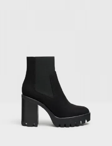 Botine Bershka, negru Negru