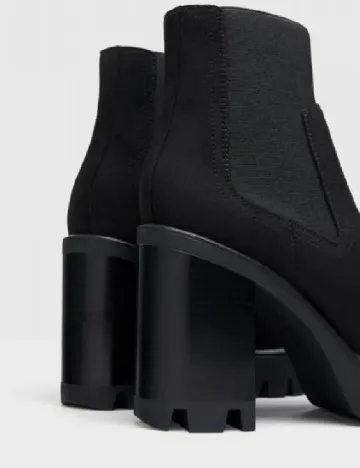 Botine Bershka, negru Negru