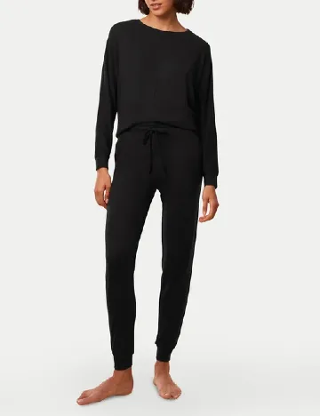Pantaloni de pijama Triumph, negru Negru