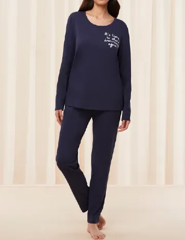 Pijama Triumph, bleumarin Albastru