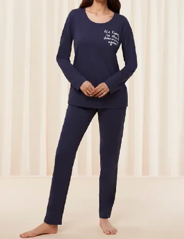 Pijama Triumph, bleumarin Albastru