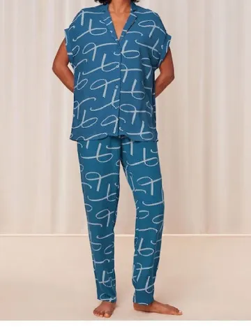 Pijama Triumph, albastru Albastru