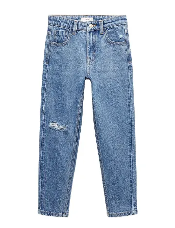 Blugi Mango Kids, albastru Albastru