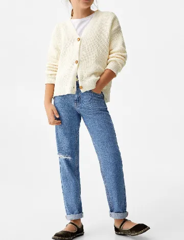 Blugi Mango Kids, albastru Albastru