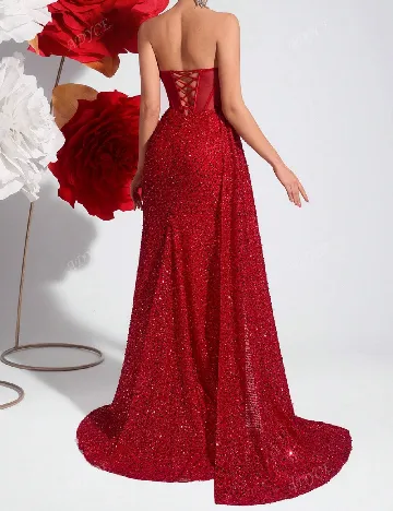 Rochie lunga SHEIN, rosu Rosu