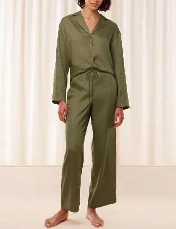 Pantaloni de pijama Triumph, verde Verde