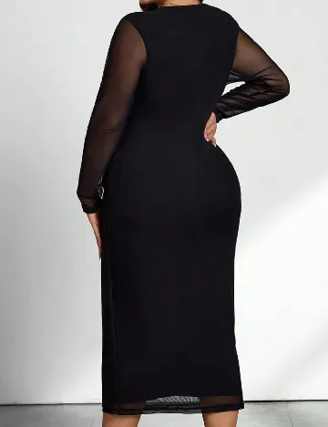Rochie medie SHEIN CURVE, negru Negru