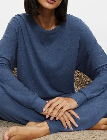 Bluza de pijama Triumph, albastru Albastru