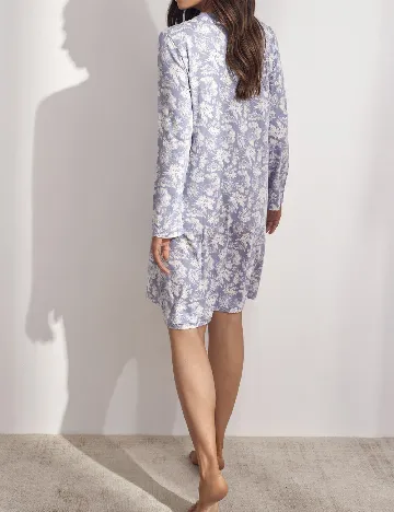 Rochie de noapte Selmark, alb/mov Mov