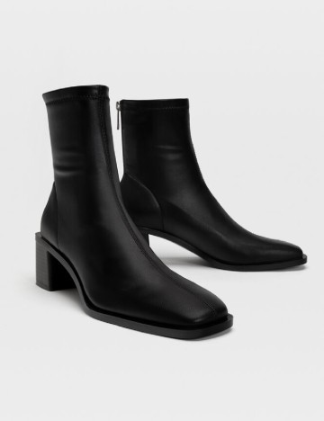 Botine Stradivarius, negru