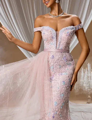 Rochie lunga SHEIN, roz pudra Roz