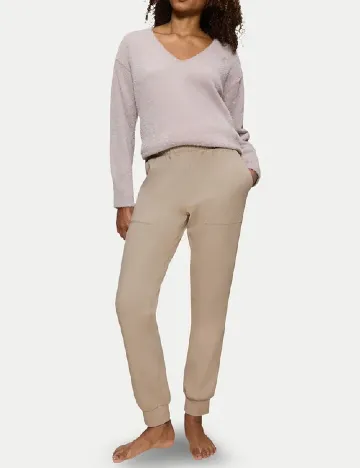 Pantaloni de pijama Triumph, bej Crem