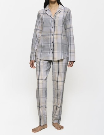 Pijama Triumph, albastru/alb