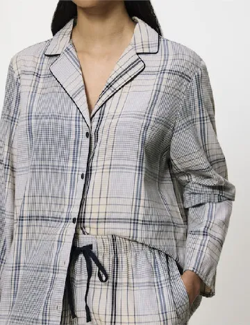 Pijama Triumph, albastru/alb Albastru