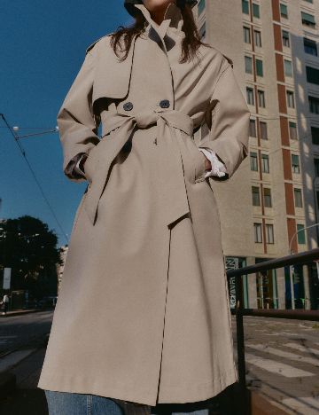 Trench Zra, crem