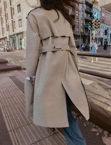 Trench Zra, crem