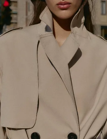 Trench Zra, crem Crem