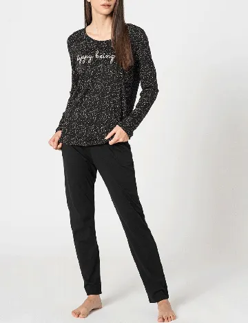 Pijama Triumph, negru Negru