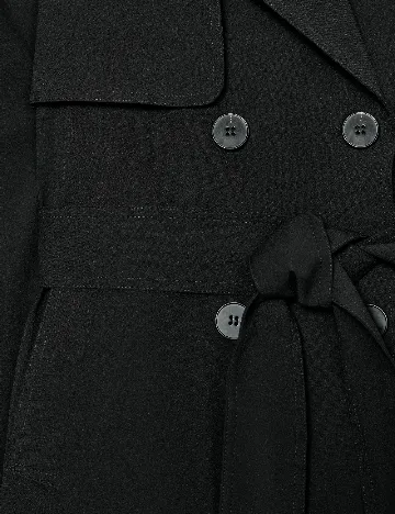 Trench Zra, negru Negru