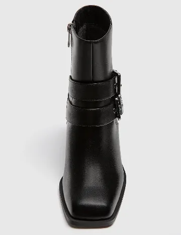 Botine Stradivarius, negru Negru