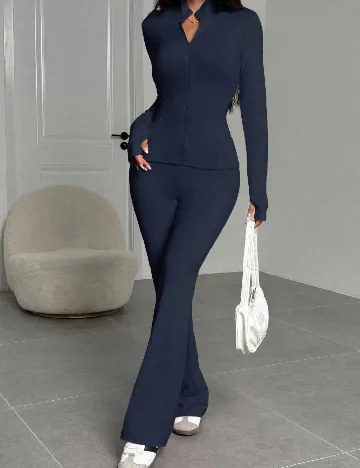 Compleu SHEIN CURVE, bleumarin inchis Albastru