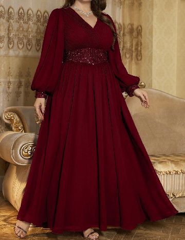 Rochie lunga SHEIN CURVE, rosu