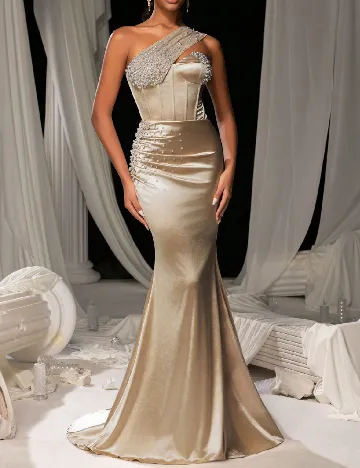 Rochie lunga Faeriesty, auriu Galben