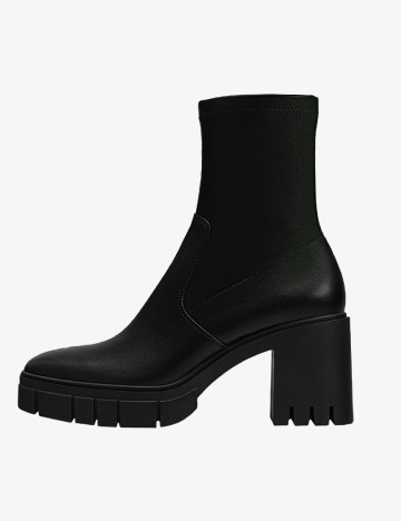 Botine Stradivarius, negru