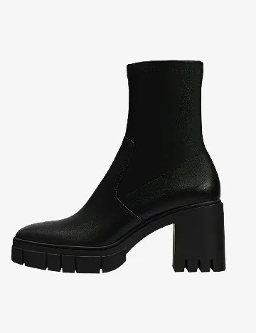 Botine Stradivarius, negru Negru