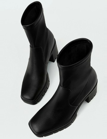 Botine Stradivarius, negru
