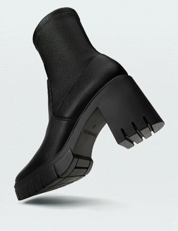 Botine Stradivarius, negru