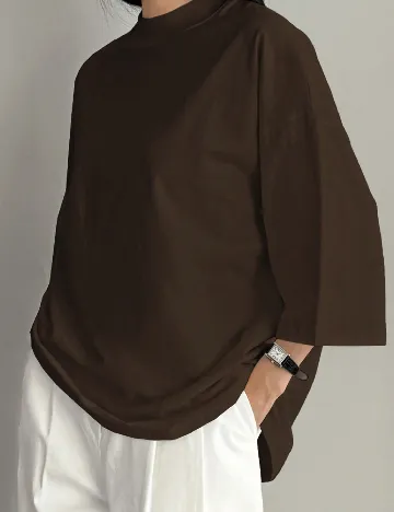 Tricou Oversize Dazy, maro Maro