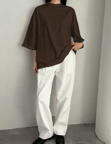 Tricou Oversize Dazy, maro Maro