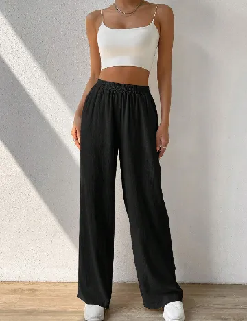 Pantaloni SHEIN, negru Negru