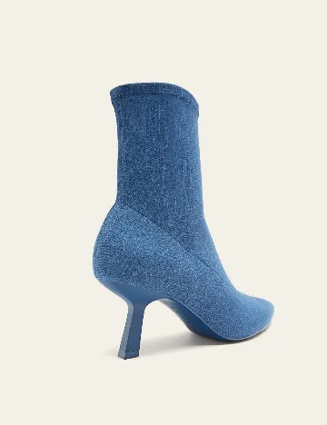 Botine Stradivarius, albastru Albastru