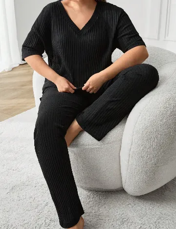 Compleu SHEIN CURVE, negru Negru