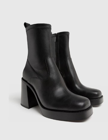 Botine Stradivarius, negru