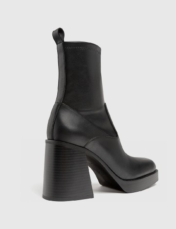 Botine Stradivarius, negru