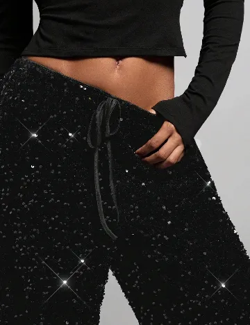 Pantaloni SHEIN, negru Negru