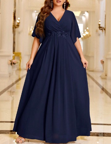 Rochie lunga SHEIN CURVE, bleumarin