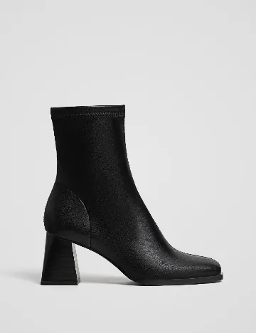 Botine Stradivarius, negru Negru