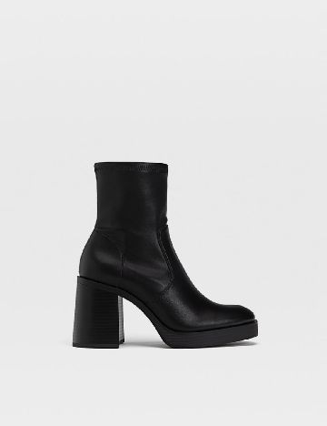Botine Stradivarius, negru