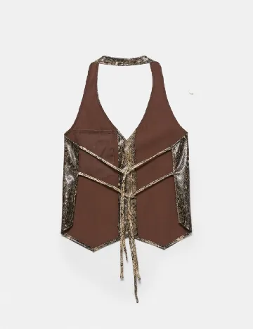 Top Pull&Bear, animal print Animal print