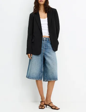 Sacou Pull&Bear, negru Negru