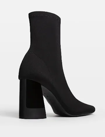 Botine Stradivarius, negru Negru